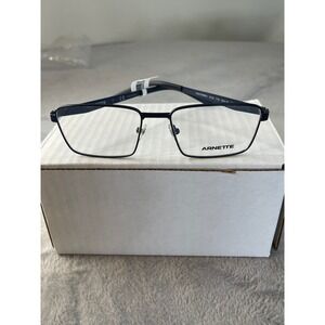 Arnette Vesterbro 6123 716 Matte Black Rectangular Men Eyeglasses 53-17-145 NEW